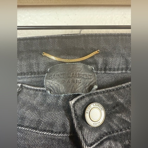 Saint Laurent Black Skinny Jeans d05 w/sk-mw Size 29 - Picture 8 of 11